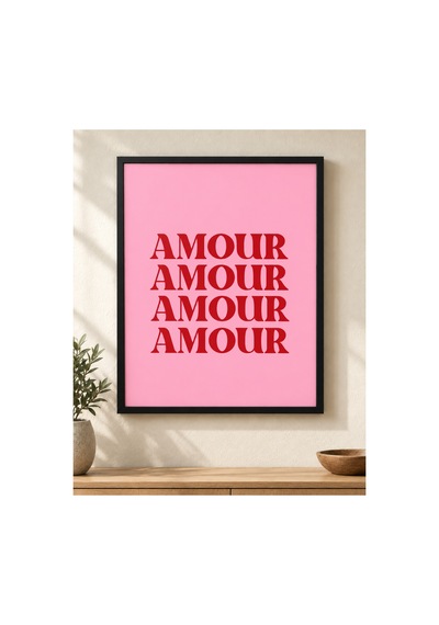 Amour Aşkın Tonları Dekoratif Duvar Posteri 21x30 Çerçevesiz