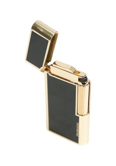 Parmida Soft Flame Siyah Gold Metal Puro Çakmağı - Tr9476