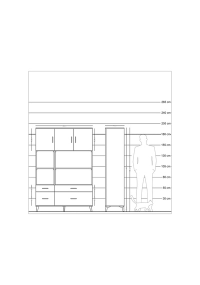 Hyperion Dolap 8 Raflı 4 Çekmeceli 3 Kapaklı 132x44x195 Antrasit-çam/antrasit Atlas Çam/antrasıt Hyperion Dolap 8 Raflı 4 Çekmeceli 3 Kapaklı 132x44x195 Antrasit-çam/antrasit Atlas Çam/antrasıt