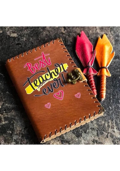 En İyi Öğretmen Deri Defter