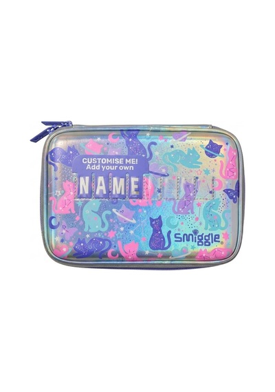 Smiggle Dreamland Hardtop Gümüş Mor Kalem Kutusu Lila