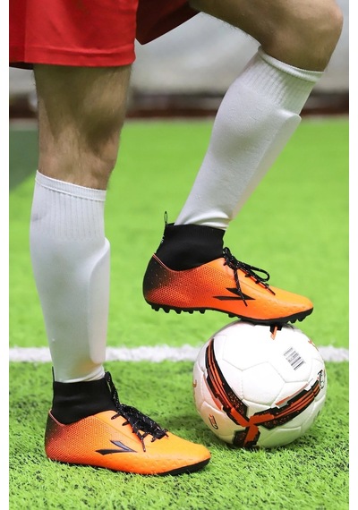 Lig Simav Turuncu Çim Boğazlı Halı Saha Erkek Futbol Ayakkabı 001
