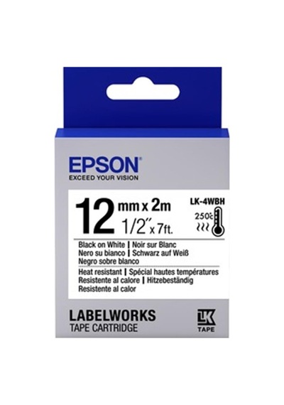 Epson Lk-5sbe Gümüş Üzeri Siyah 18mm 9metre Etiket