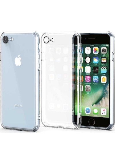 Apple Uyumlu iPhone Se 2020 Kılıf Lens Kamera Korumalı Şeffaf Kapak