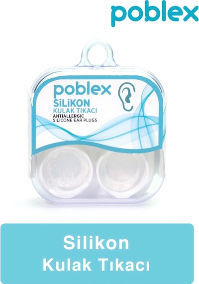 Poblex Silikon Kulak  Tıkacı 2'li