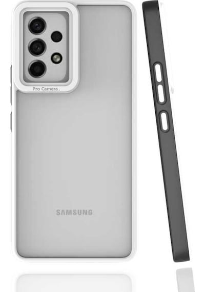 Galaxy A53 5G Kılıf Zore Mima Kenarları Renkli Silikon Kılıf