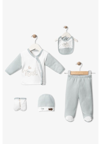 Baby Turp 5 Li Be Kind Lüx Zıbın Set 1-3 Ay Uni Turkuaz