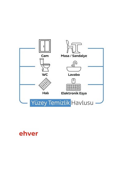 Sleepy 6'lı Easy Clean Çamaşır Suyu Katkılı Yüzey Temizlik Havlusu 600 Yaprak Diğer