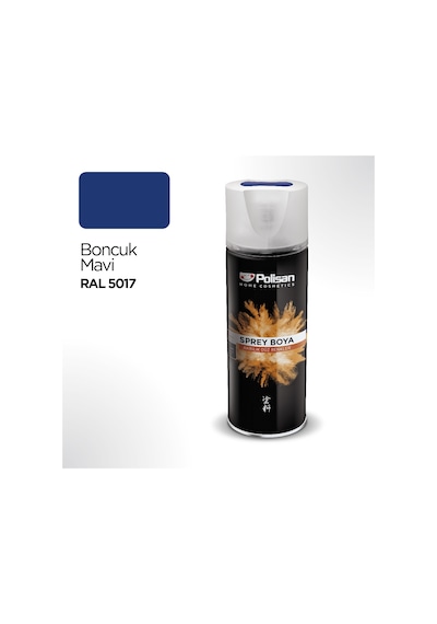 Polisan Sprey Boya 400 Ml.-Boncuk Mavi Ral 5017