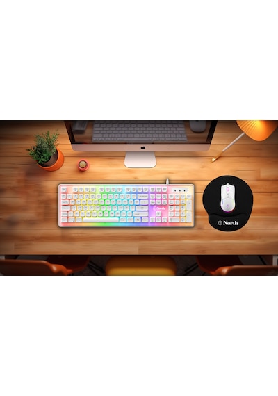 North Airfly Premium Quality Bilek Destekli Gaming Mousepad