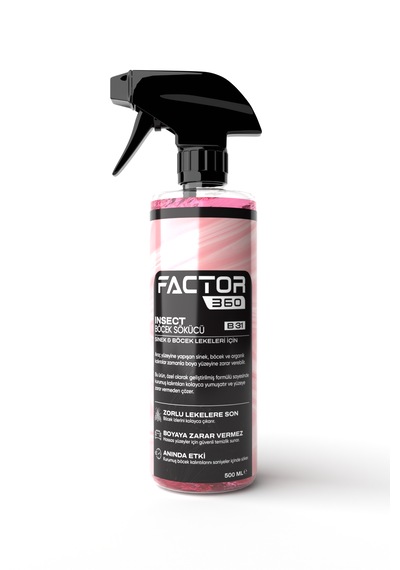 Factor 360 Insect Otomobil Sinek Böcek Temizleyici 500 Ml