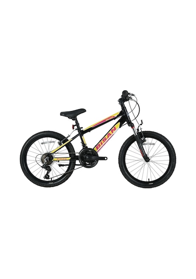 Bisan Kdx 2600 V-23 20 Jant Bisiklet Mat Siyah Sarı Mat Siyah - Sarı