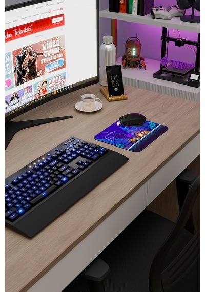 Shovel Knight Kaymaz Dikişli Kauçuk Oyuncu Mousepad V1 - 22x18 Gaming Mouse Pad Fare Altlığı