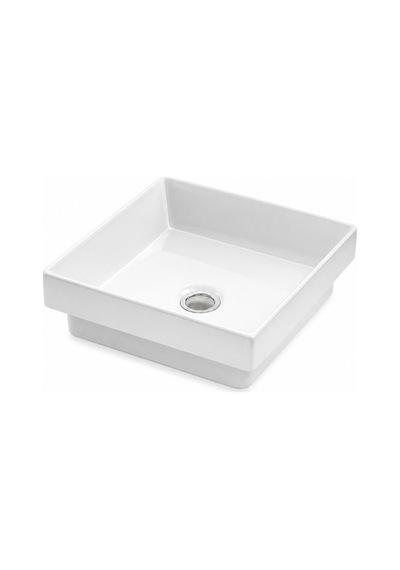 Tezgah Üstü Lavabo Kare 40 Cm Beta Esv-6240 Beyaz