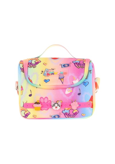 Kaukko Kids Isı Yalıtımlı, Silikon Aksesuarlı Beslenme Çantası - Mavi Sarı - Kız Çocuk - L7244 Mavi - Sarı
