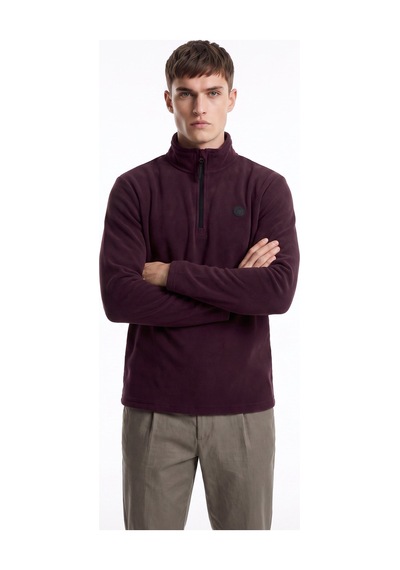 Discovery Expedition D5wm-swt3300 Mor Erkek Polar Sweatshırt Mürdüm