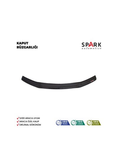 Toyota Hilux 2012-2015 Yıl Aralığı Uyumlu Kaput Rüzgarlığı 4mm Siyah