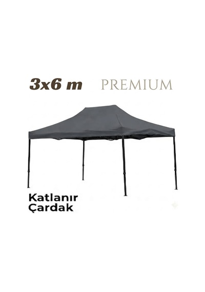 Missidea 3 6 Premium Makaslı Katlanır Antrasit Çardak
