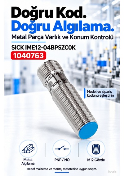 Sıck Ime12-04bpszc0k Endüktif Yaklaşım Sensörü 1040763