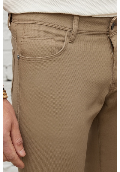 AC&Co / Altınyıldız Classics Erkek Bej Slim Fit Dar Kesim 5 Cep Armürlü Esnek Pantolon Bej AC&Co / Altınyıldız Classics Erkek Bej Slim Fit Dar Kesim 5 Cep Armürlü Esnek Pantolon Bej