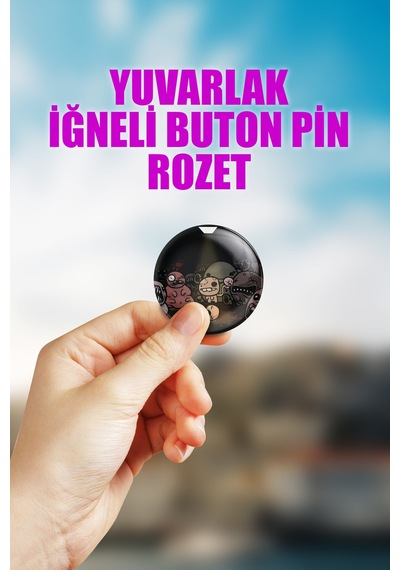 Binding Of Isacc Video Oyun Çanta Süsü İğneli Buton Rozet Seti 1 Adet Tekli