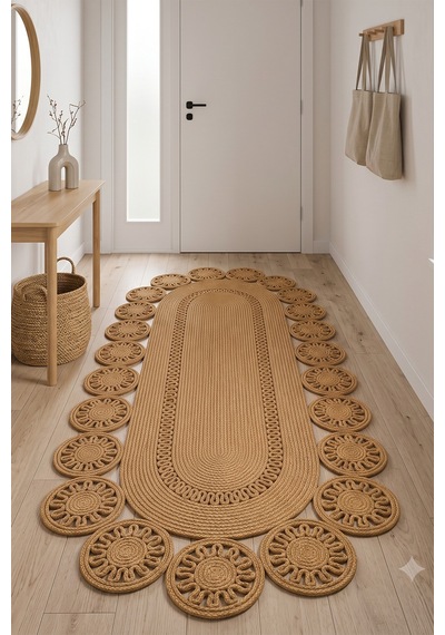 Jüt Hasır Oval Kilim Dekoratif Örgü Model Halı Salon Oturma Odası Mutfak Koridor Yatak Odası Banyo Balkon Yolluk Bohem Ev Dekoru 244hasırbambu Jüt Hasır Oval Kilim Dekoratif Örgü Model Halı Salon Oturma Odası Mutfak Koridor Yatak Odası Banyo Balkon Yolluk Bohem Ev Dekoru 244hasırbambu