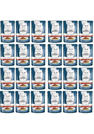 Purina Gourmet Perle Izgara Sığır Etli Yetişkin Kedi Konserve 24 x 85 G