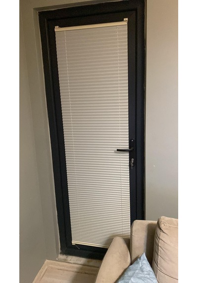 Krem Plise Perde - Cam Balkon Ve Pimapen Uyumlu Kancalı Veya Vidalı Montaj