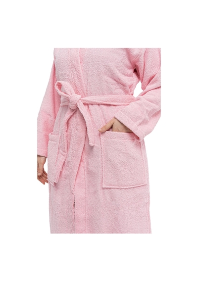 Soley Kimono %100 Pamuk Kimono Bornoz Pembe