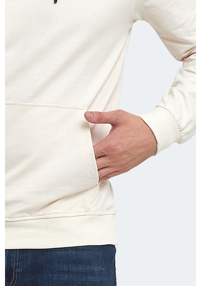 Slazenger Oslo In Erkek Kapüşonlu Cepli Bej Sweatshirt Bej