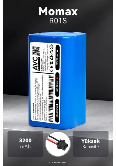 Momax R01s 3200mah Robot Süpürge Bataryası G.g