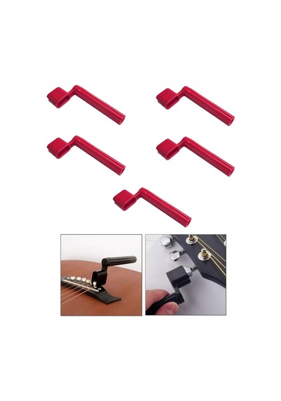 Midex W11-rd-5x Gitar Tel Sarıcı Gitar Burgu Çevirici Kırmızı 5 Adet