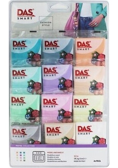 Das Smart Polimer Kil Seti 28 Gr. X 12 Renk Pastel Renkler