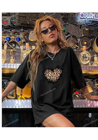 Startmore Leopar Desenli Desenli Çılgın 01.jpg Siyah