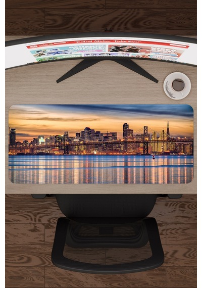 San Francisco Kaliforniya Abd 2 V2 70x30 Xl Gaming Kauçuk Kaymaz Taban Mouse Pad Fare Altlığı