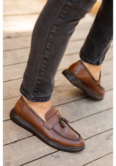 Daxtors D0230 Günlük Ortopedik Erkek Klasik Garantili Ayakkabı Taba