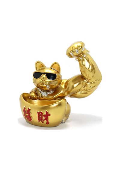 Polyester Şanslı Kedi Figürü Alk2277