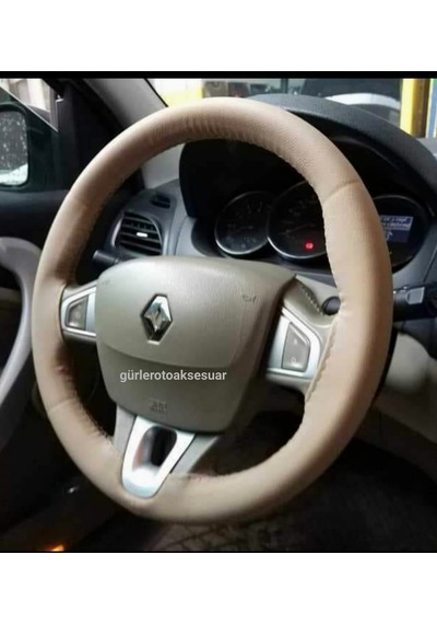 Dikmeli Direksiyon Kılıfı Bej Renk