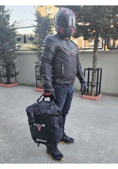 Motosiklet Lüx Sırt Çantası,arka Ve Yan Çanta Olma Özellikli Waterproof Motor Touring Çanta 30 Lt Renkli
