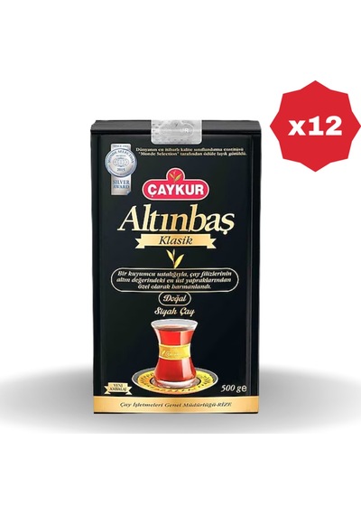 Çaykur Altınbaş Çay 500 Gr - 12 Adet