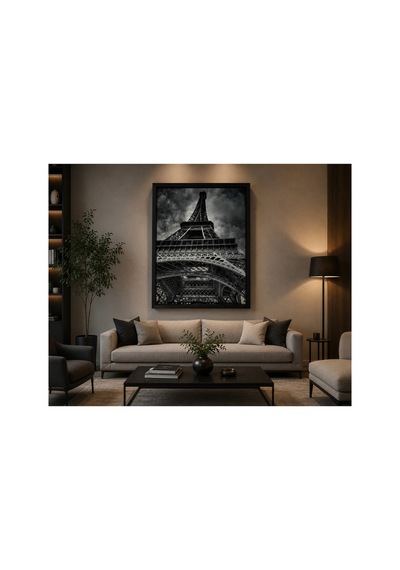 Eyfel Kulesi Mdf Çerçeveli Tablo 70x50 Cm 5 Cm Derin Çerçeve Premium Kanvas Tuval Baskı Modern Eyfel Kulesi Mdf Çerçeveli Tablo 70x50 Cm 5 Cm Derin Çerçeve Premium Kanvas Tuval Baskı Modern