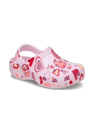 Crocs Classic Vday Clog Çocuk Pembe Günlük Stil Terlik 209755 7cı