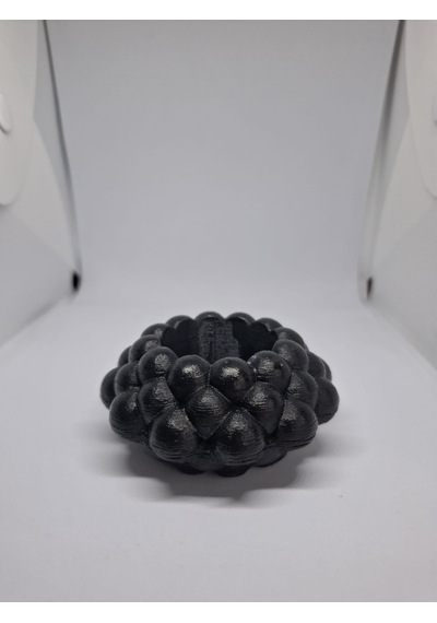 İkili Bubble Tealight Mumluk Siyah