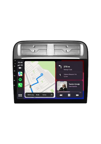 Fiat Punto 2006-2012 Android Multimedya Carplay Android Auto Navigasyon 10gb Ram 256gb Pro 9"