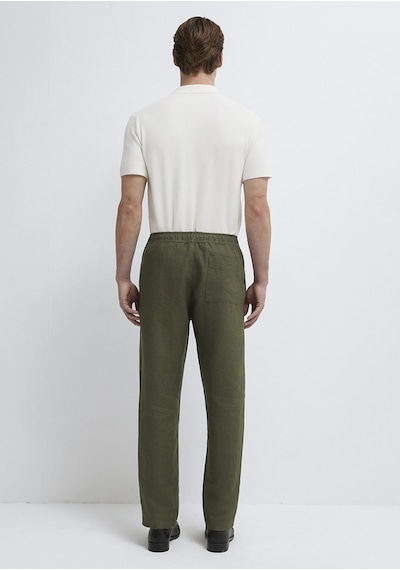 Mavi - Yeşil Keten Pantolon 0010577-71581