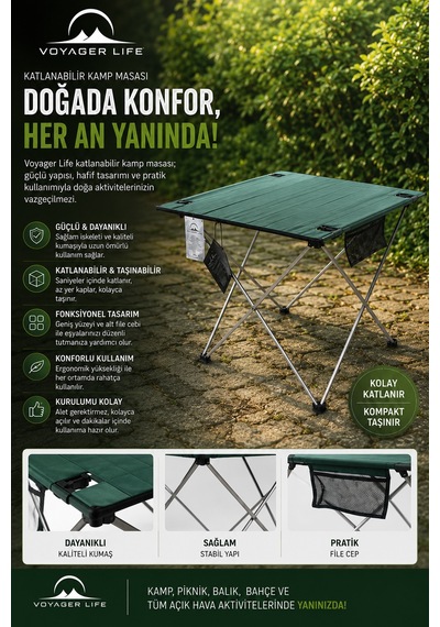 Apnea Voyager Life Dağcı Masa Küçük Boy Çok Renkli