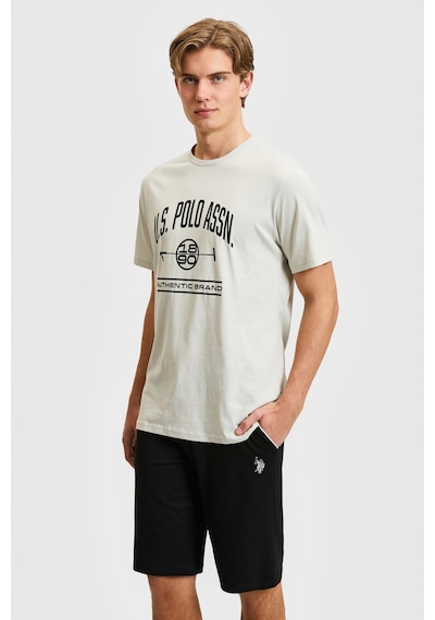 U.s. Polo Assn. Erkek Taş Pijama Takım 50326139-vr049 Taş Rengi