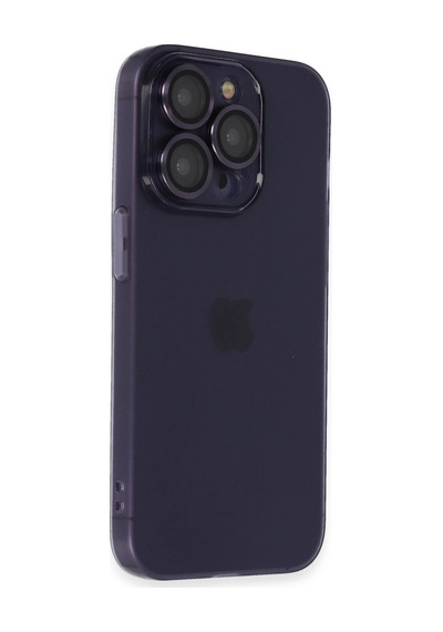 İphone 14 Pro Max Kılıf Luko Lens Silikon - Siyah