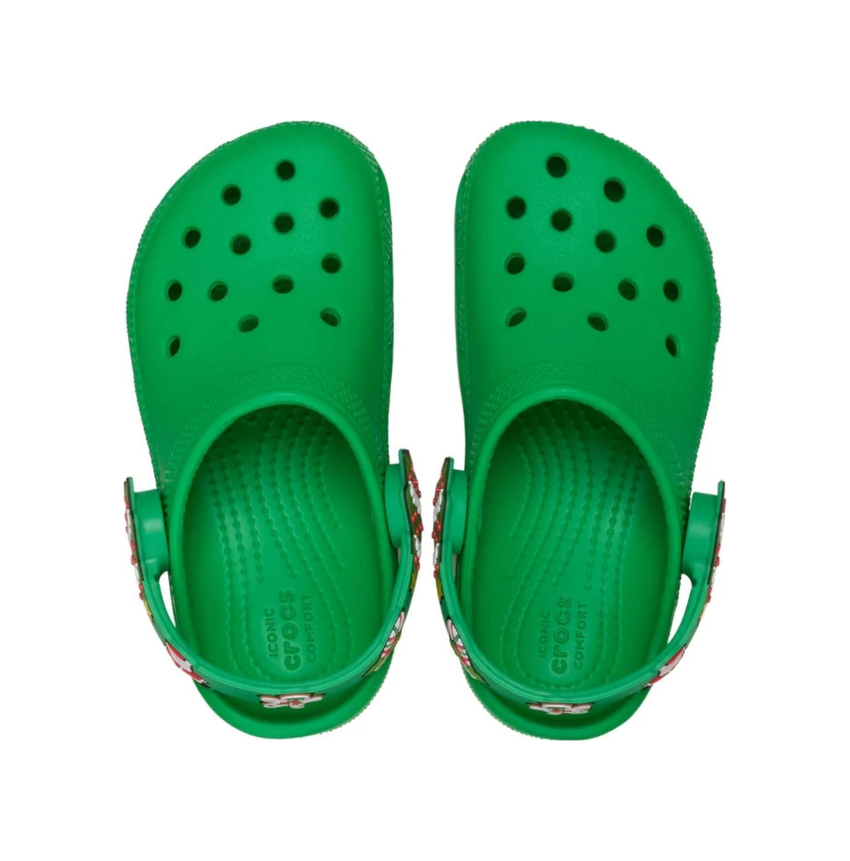 Crocs Classic Clog T Holiday Icons Işıklı Yeşil Çocuk Terlik-10867 Yeşil