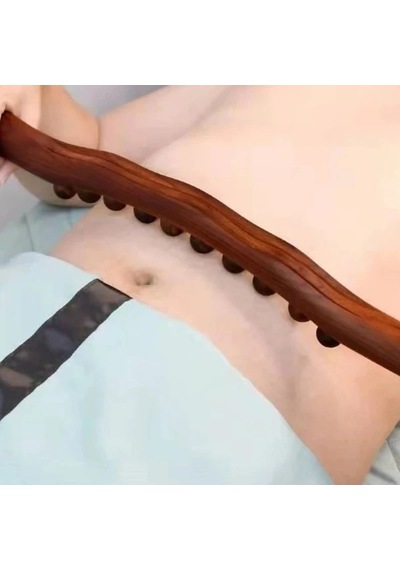 60 Cm Doğal Ahşap Masaj Sopası Çok Renkli